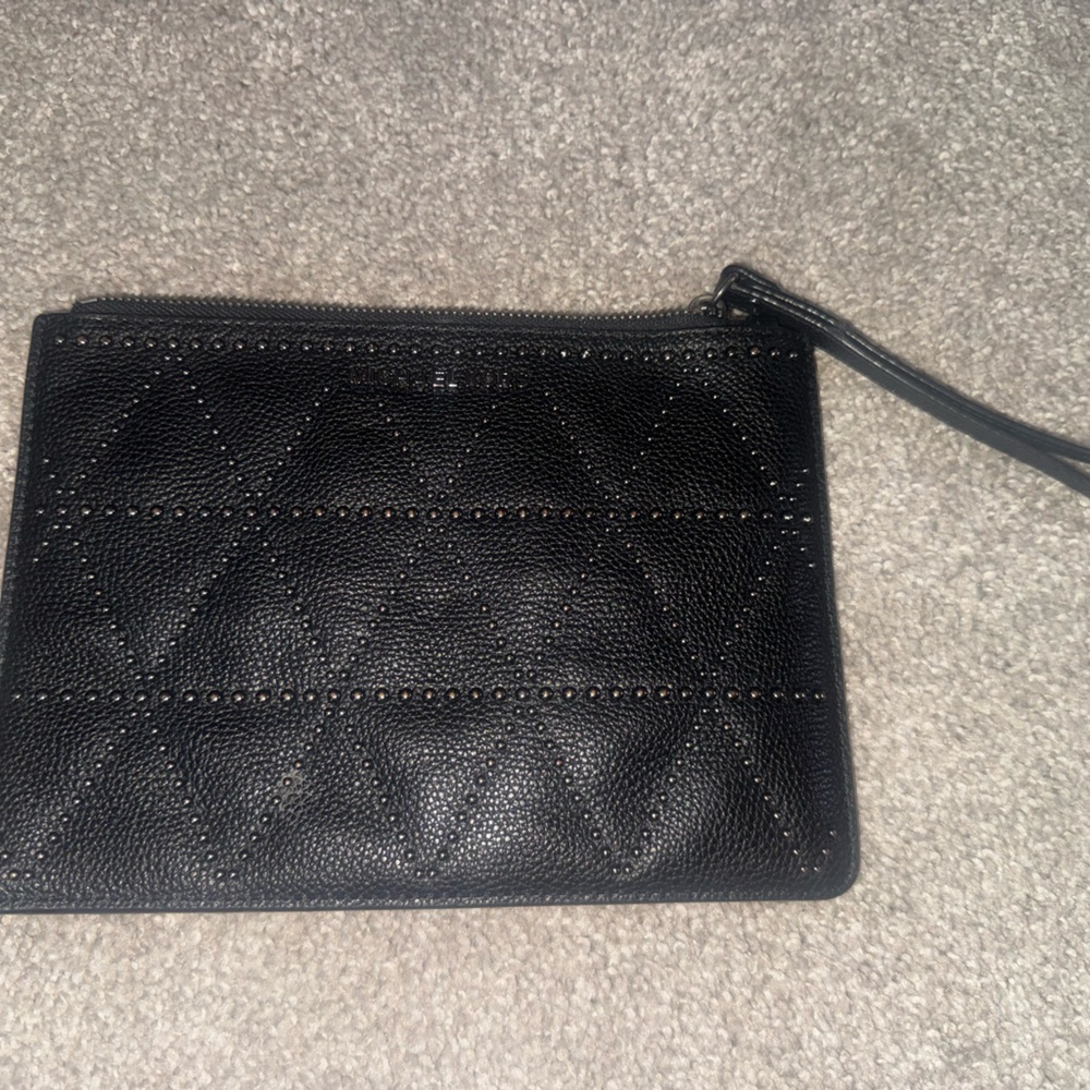Michael Kors Black Quilted Women's Clutch